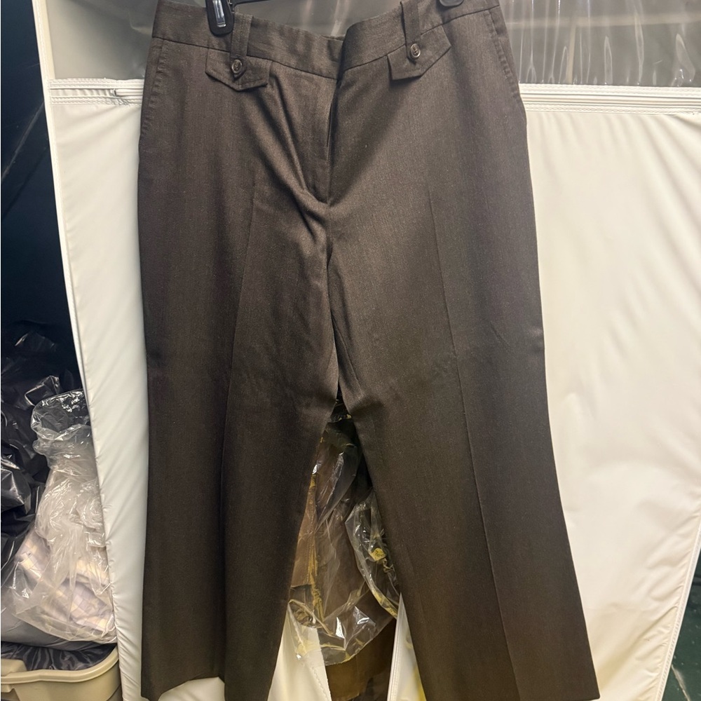 LOFT Chocolate Wide Leg Trousers